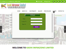 Tablet Screenshot of kashiinfrazone.com